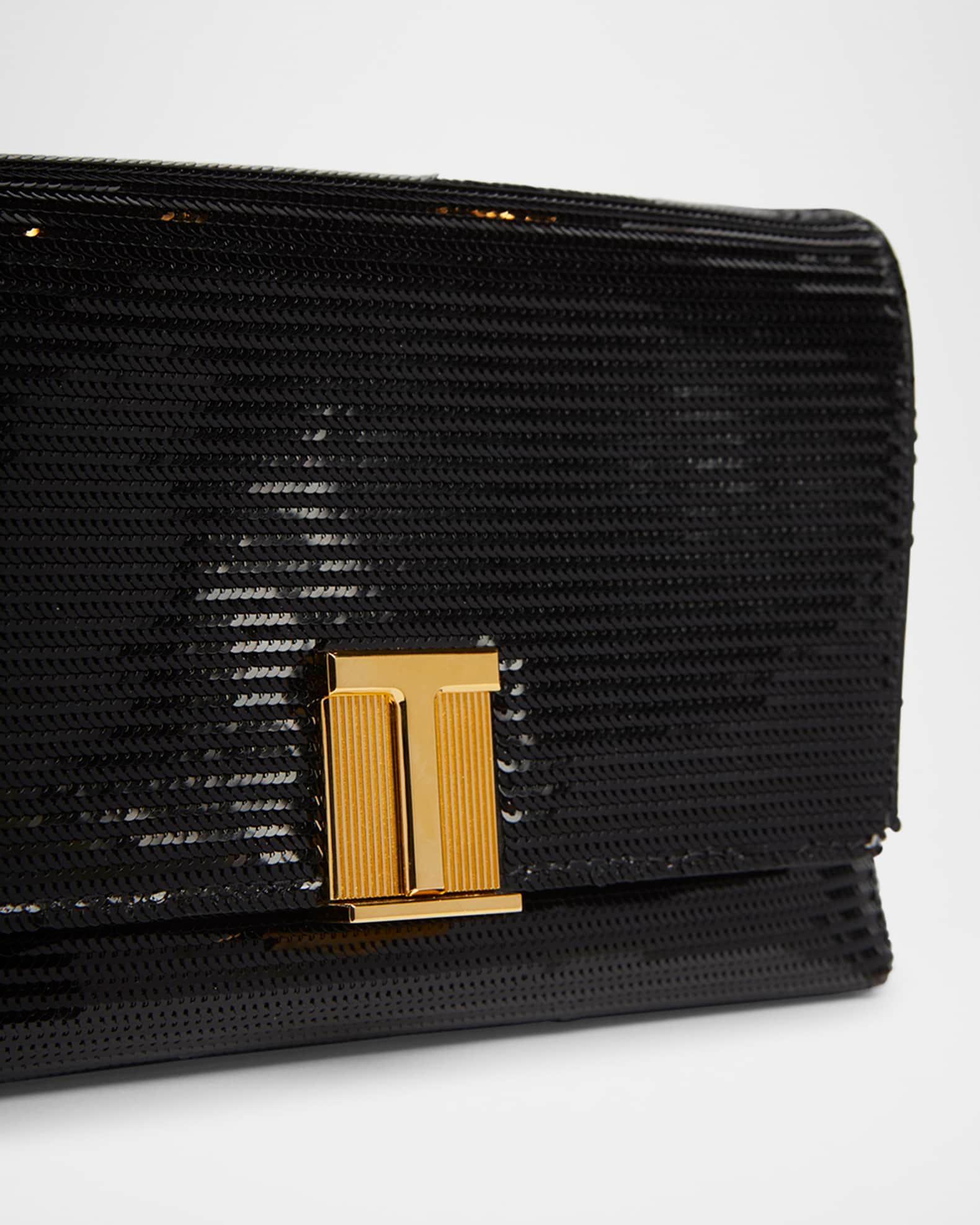 Nobile Mini Clutch Bag in Sequin-Embroidered Viscose Product Image