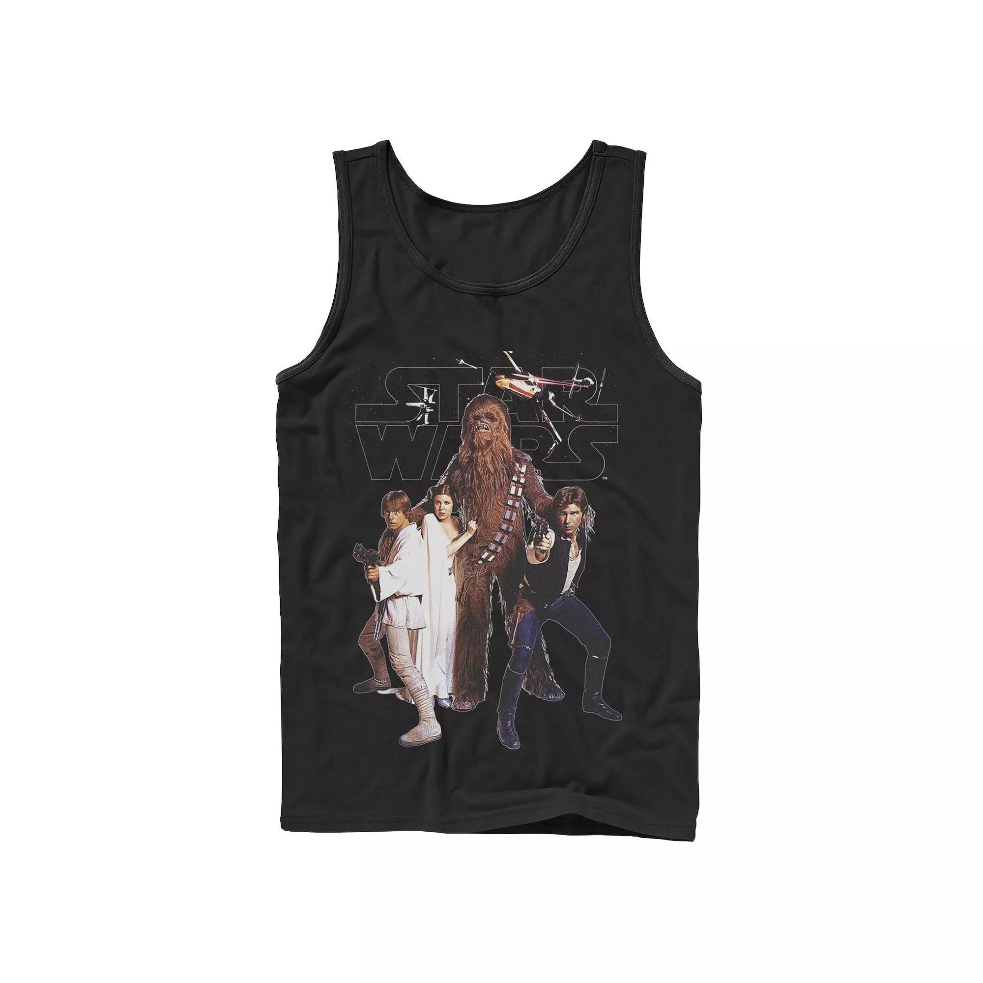 Men's Star Wars Hero Squad In Action Logo Tank Top, Size: XL, Black Product Image