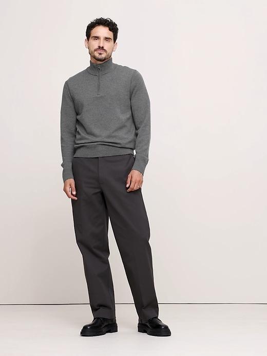 Italian Merino Half-Zip Sweater Product Image