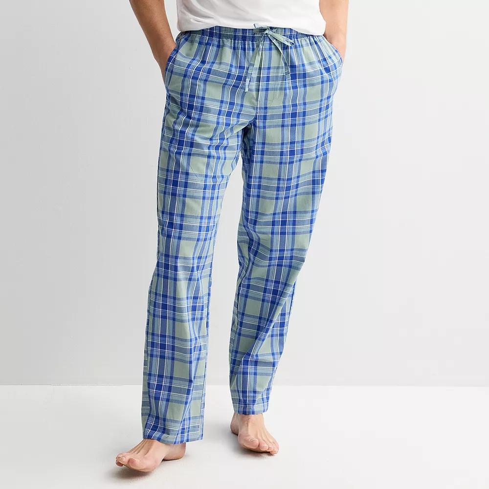 Men's Sonoma Goods For Life® Woven Pajama Pants, Size: XL, Aspen Leaf Check Product Image