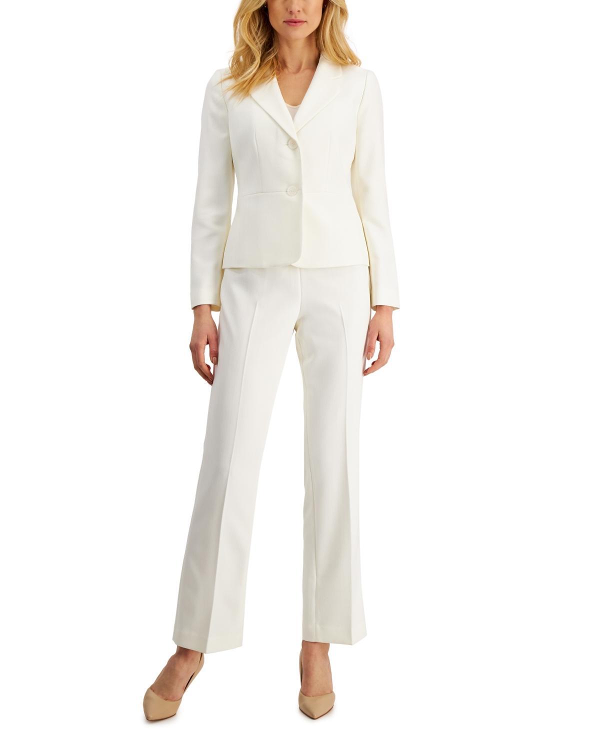 Le Suit Womens Notch-Collar Pantsuit, Regular and Petite Sizes Product Image