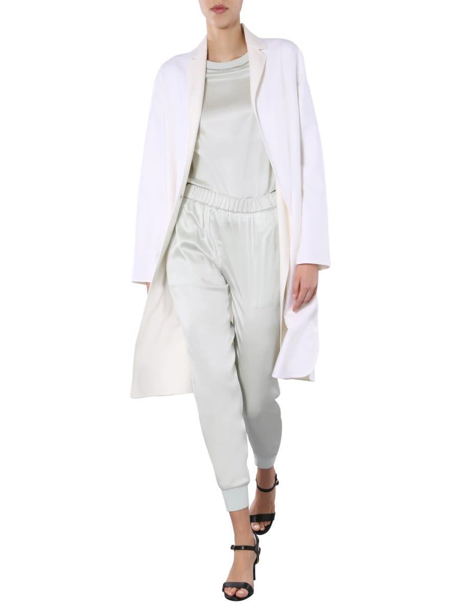 FABIANA FILIPPI Regular Fit Coat In White Product Image