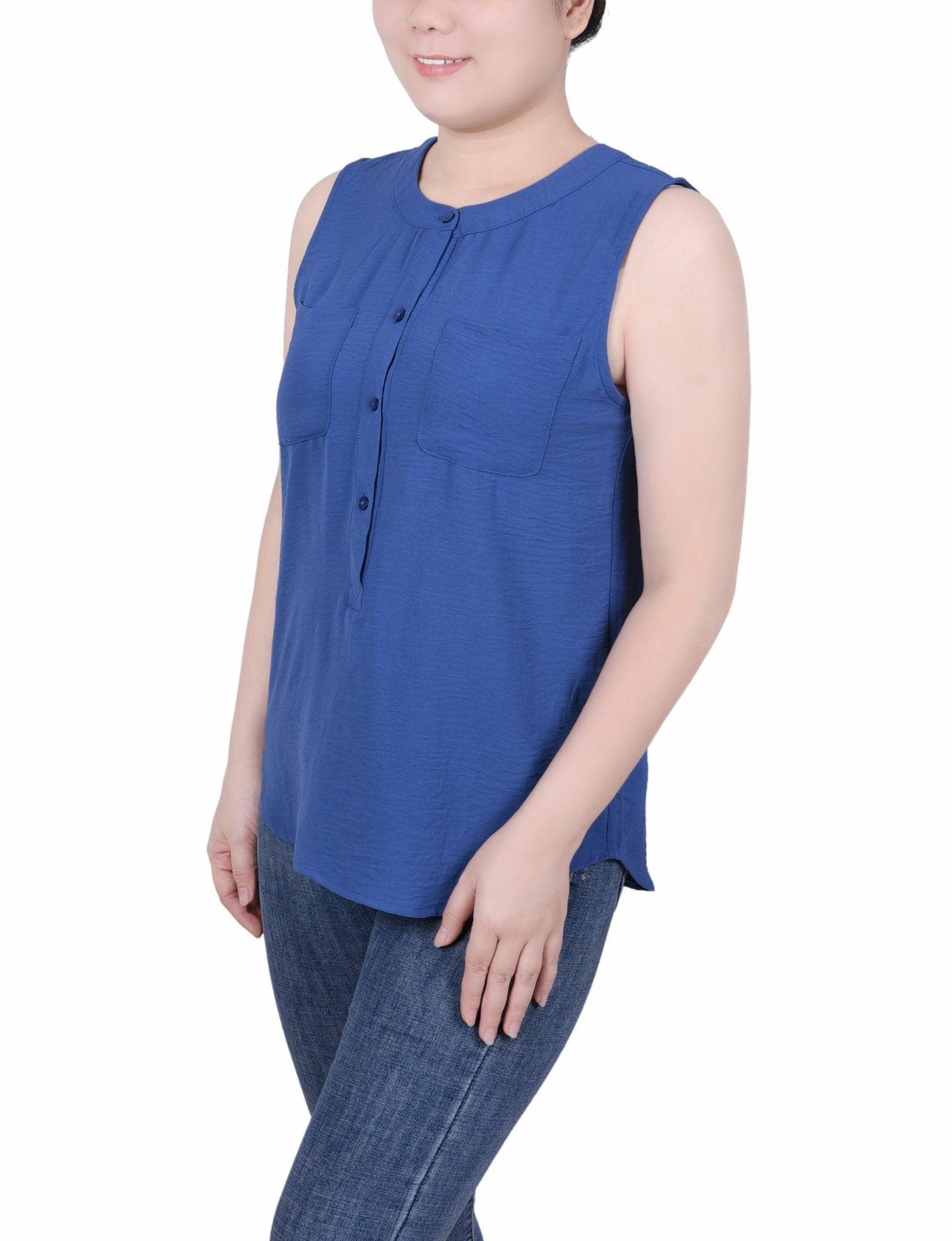 Sleeveless Air Flow Blouse - Petite Product Image