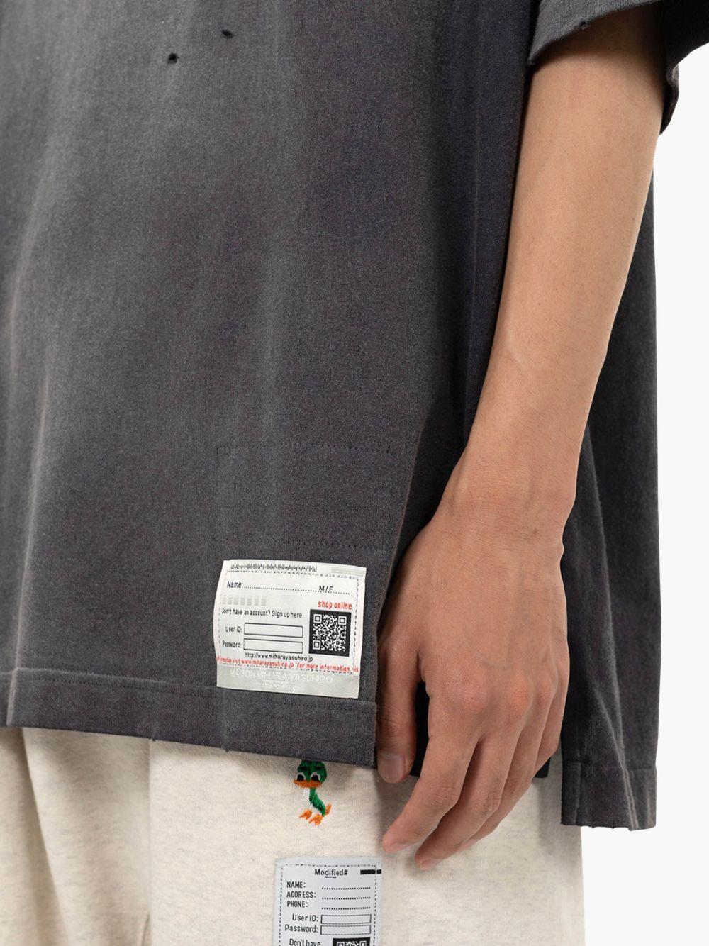 distressed-effect T-shirt Product Image