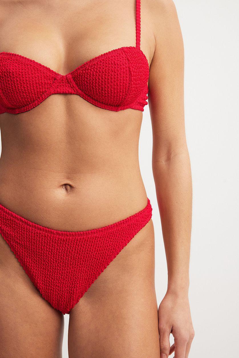 Smocked Underwired Bikini Bra Product Image