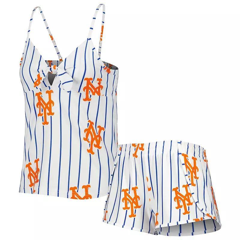 Womens Concepts Sport New York Mets Reel Allover Print Tank Top & Shorts Sleep Set Product Image