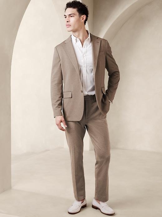 Tailored-Fit Knit Suit Jacket Product Image