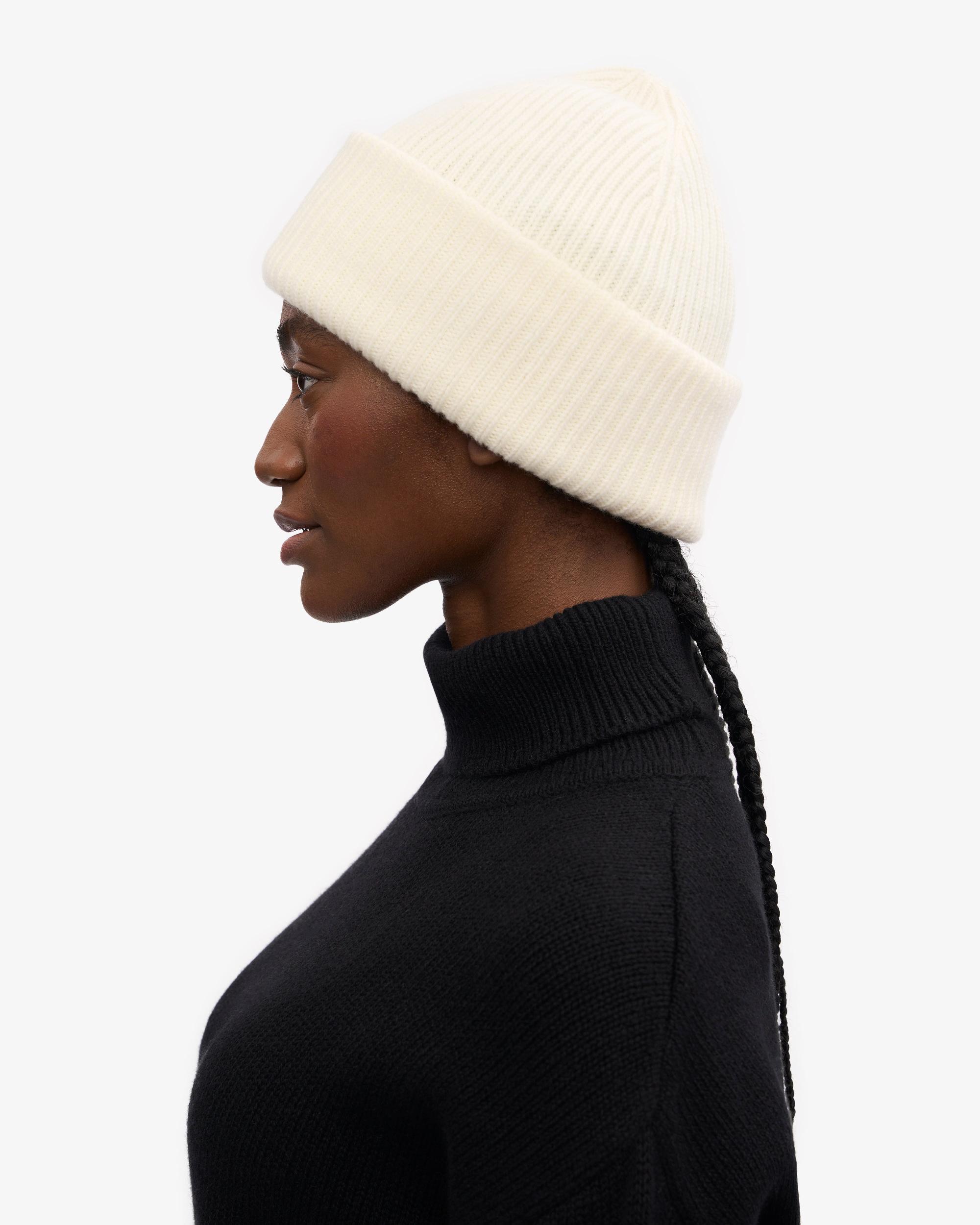 Merino Wool Hat - Optical White Product Image
