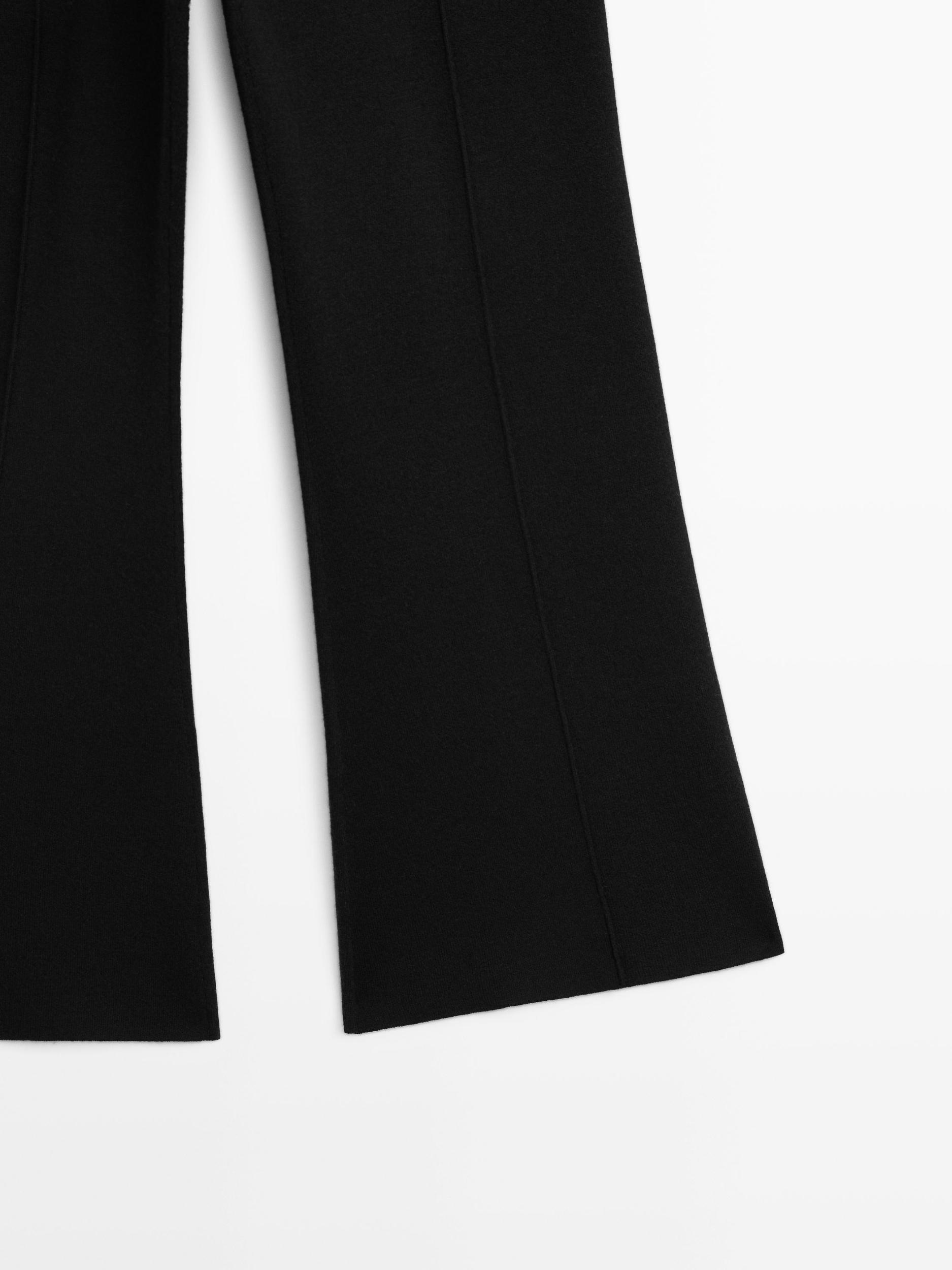 Flared knit trousers Product Image