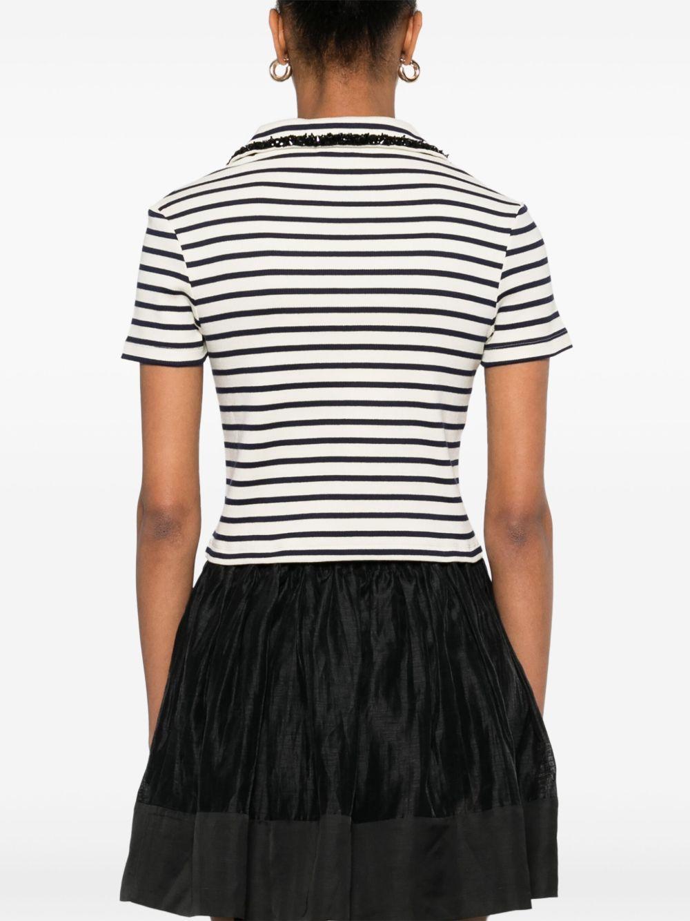 striped polo shirt Product Image