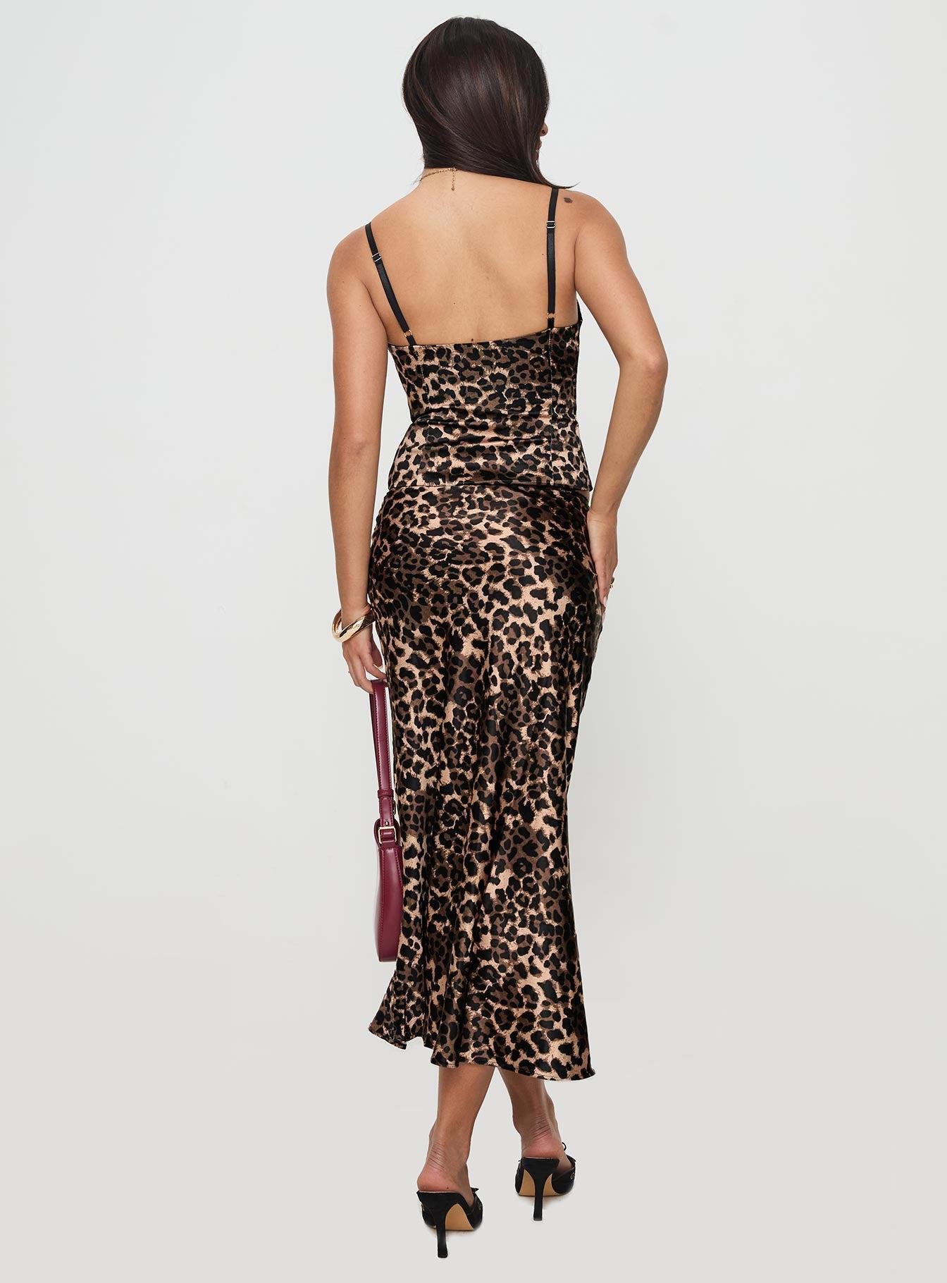 Enigmatic Maxi Skirt Leopard Product Image