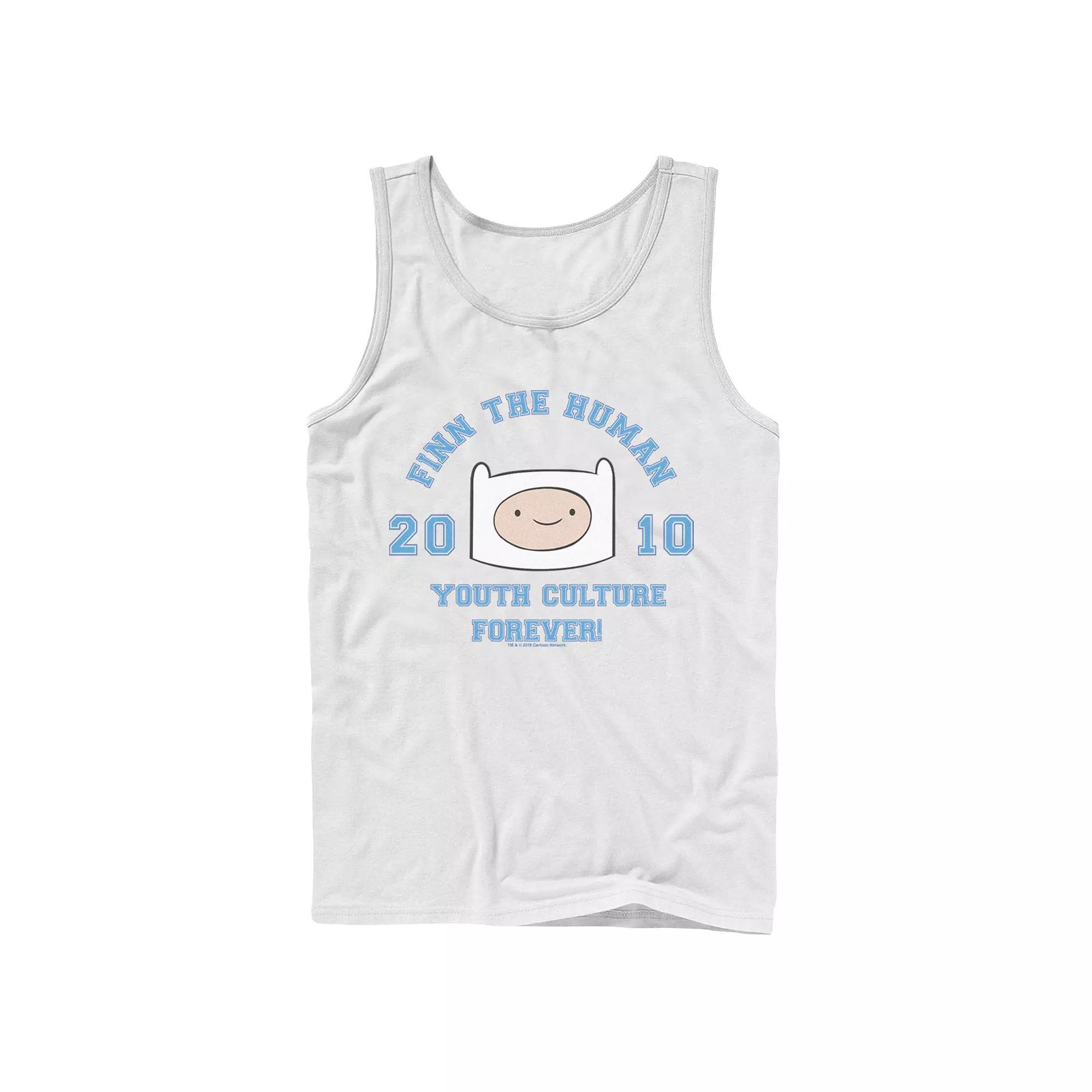 Men's Cartoon Network Adventure Time Finn The Human Youth Culture Forever Tank Top,  Product Image