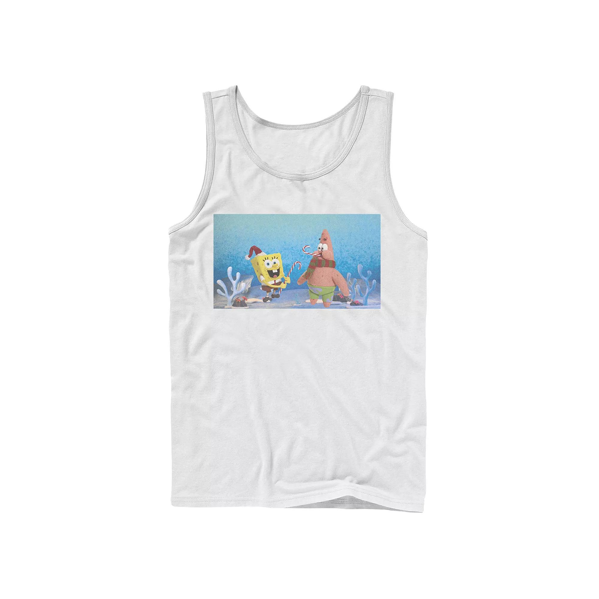 Men's Nickelodeon Spongebob Squarepants Patrick Star Christmas Buddies Graphic Tank Top,  Product Image