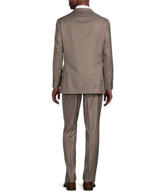Cremieux Modern Fit Flat Front Solid Sharkskin 2-Peice Suit Product Image