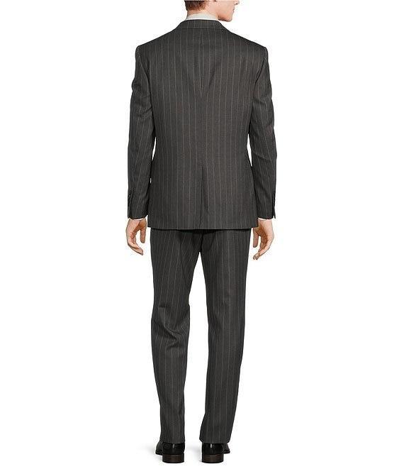 Hickey Freeman Classic Fit 2-Reverse Pleat Stripe Pattern 2-Piece Suit Product Image