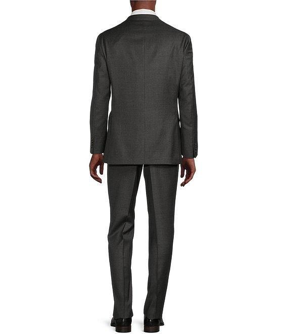 Cremieux Modern Fit Flat Front Sharkskin Print 2-Piece Suit Product Image