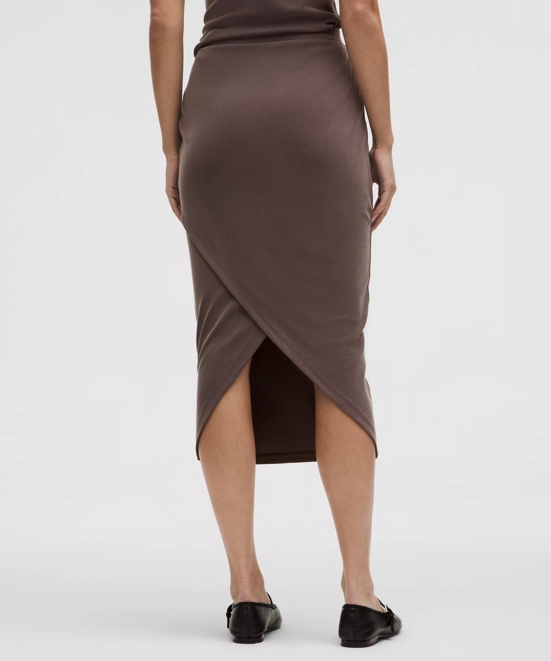 Drapey Softstreme Column Midi Skirt Product Image