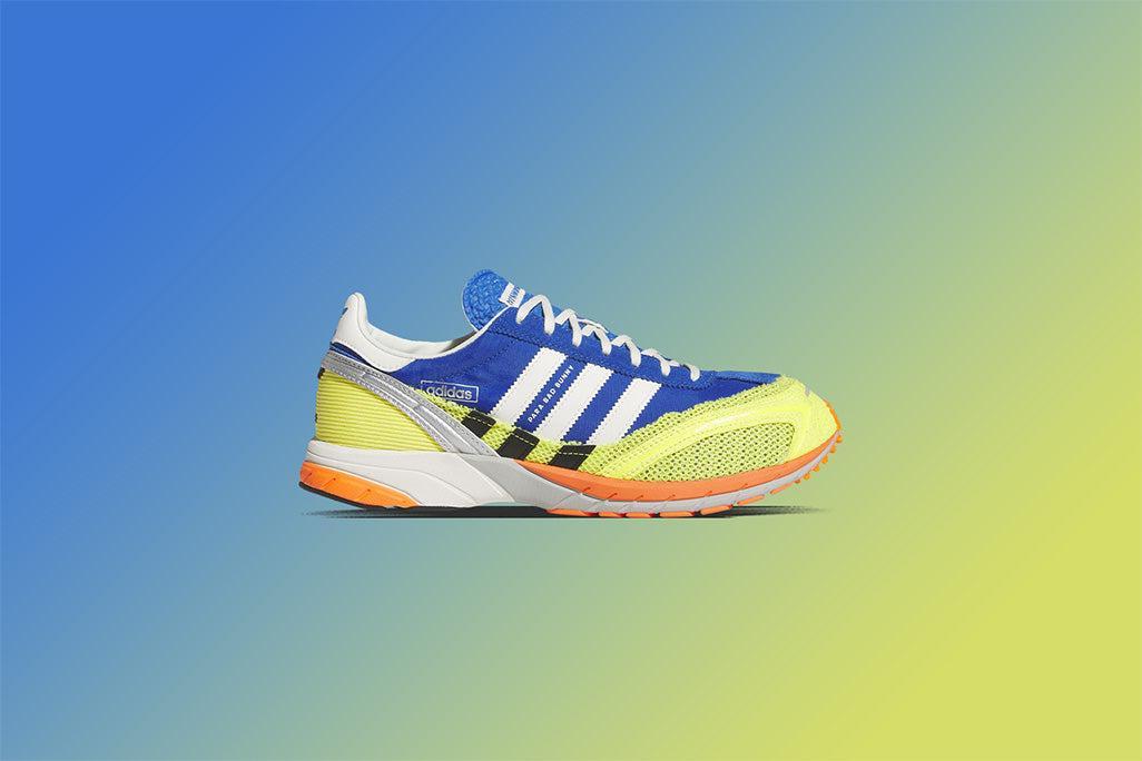 Adidas Originals x Bad Bunny Adizero SL72 - Blue/Cloud White/Shock Yellow Male Product Image