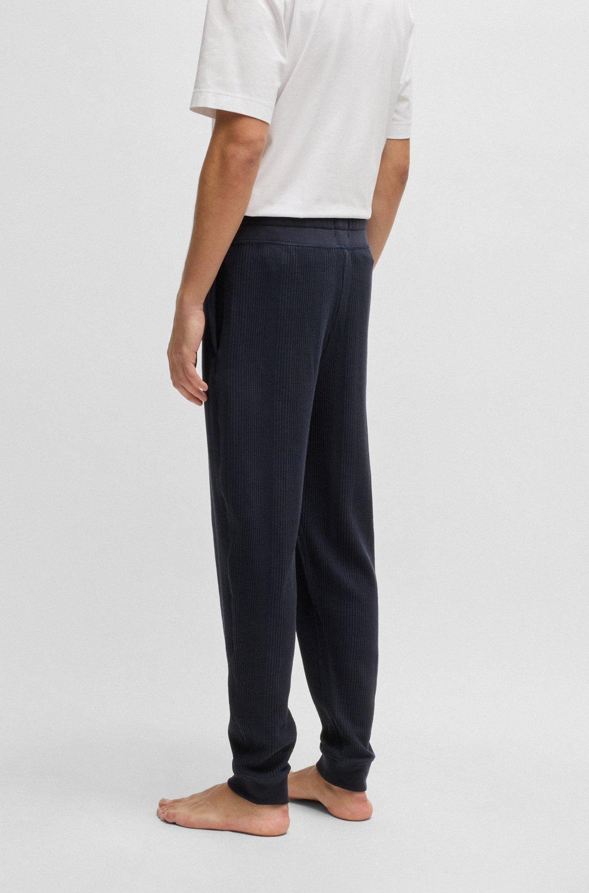 Cotton tracksuit bottoms with embroidered logo Product Image