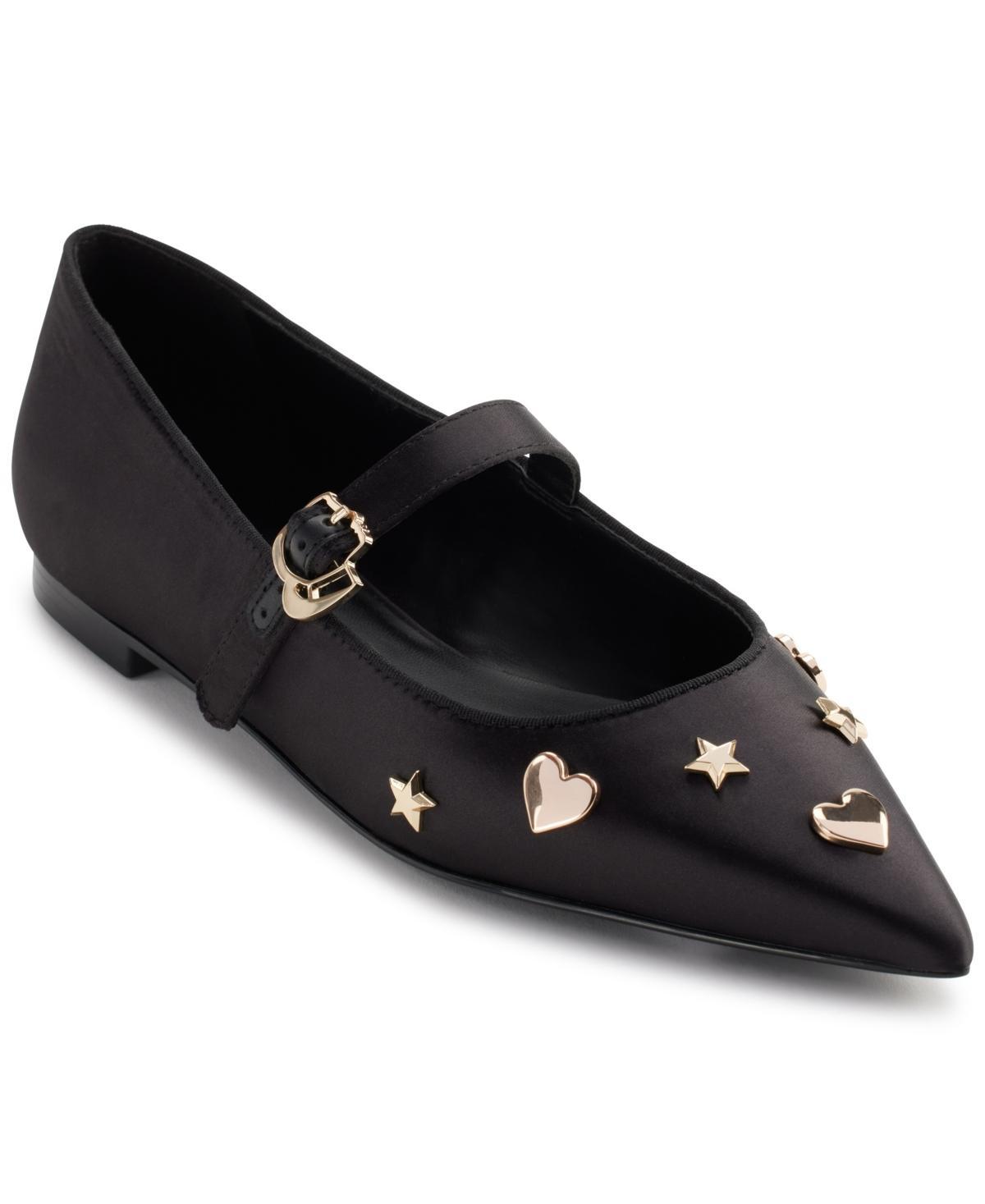 Karl Lagerfeld Paris Womens Veyda Mary Jane Pointed Toe Flats Product Image