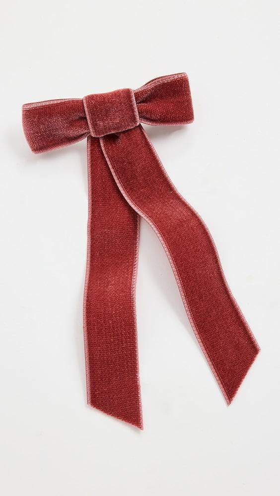 Jennifer Behr Velvet Bow Barrette | Shopbop Product Image