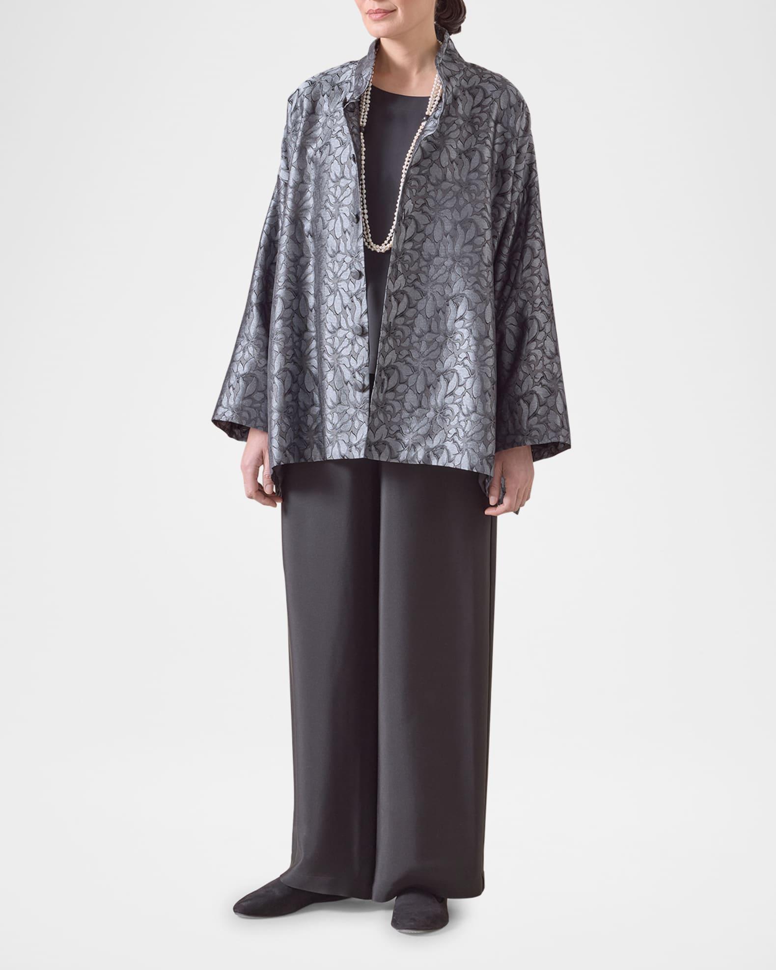 Wide A-Line Jacket With Chinese Collar (Long Length) Product Image