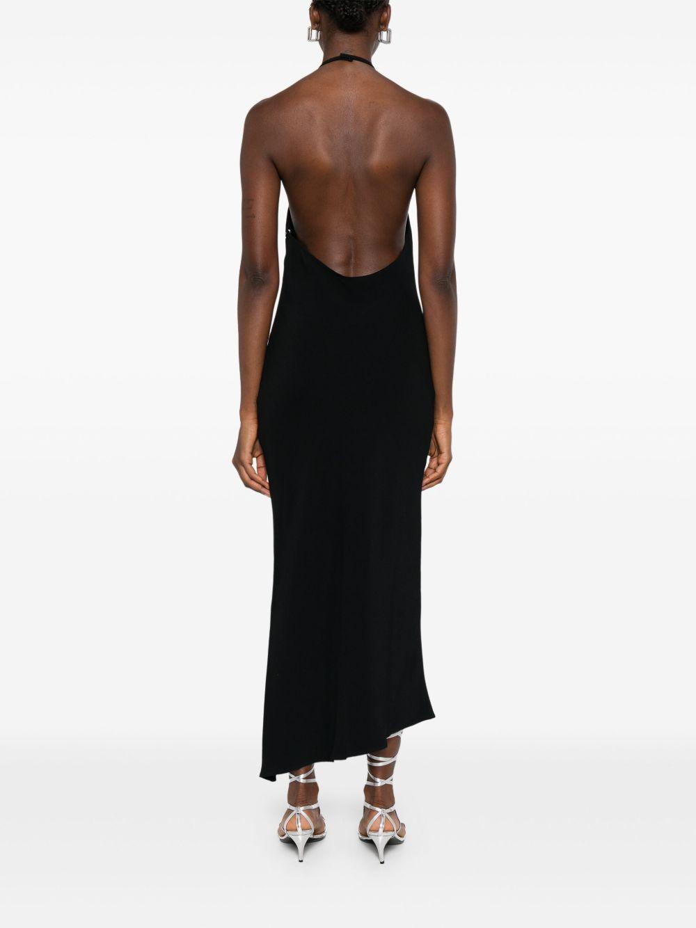 halterneck low-back midi dress Product Image