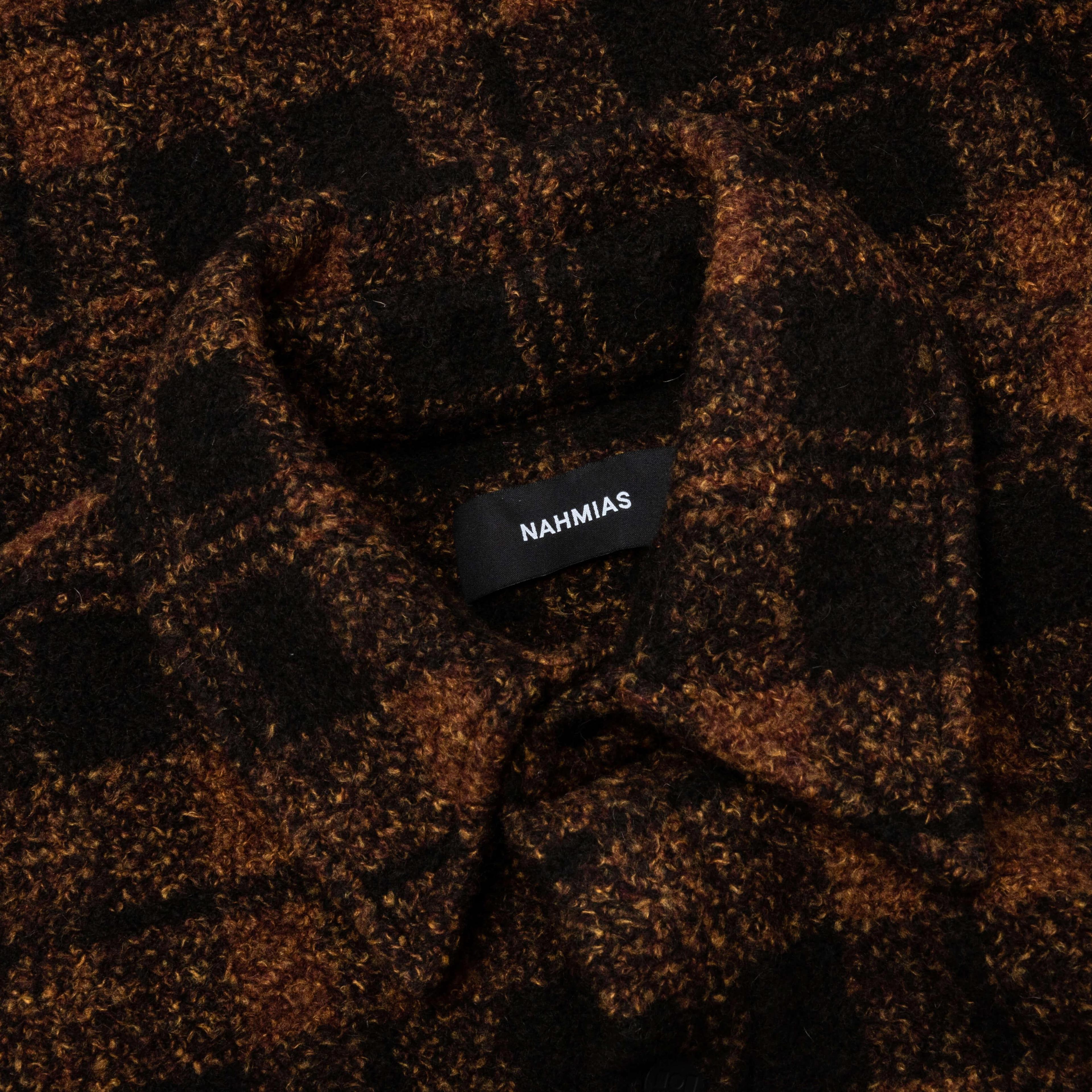 Plaid Padded Shirt - Saffron Male Product Image