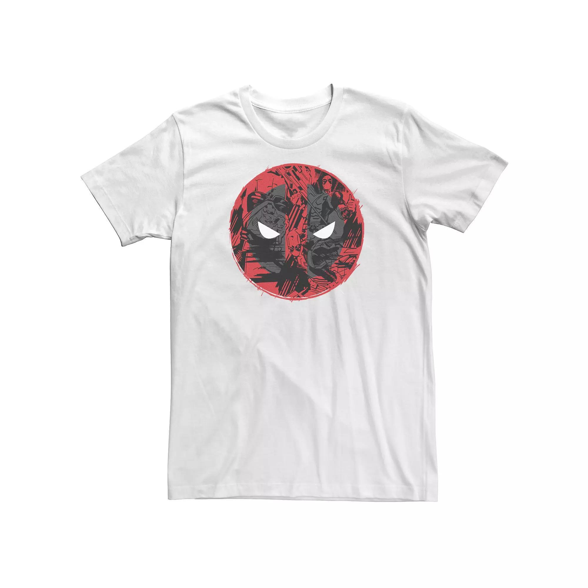 Big & Tall Marvel Deadpool Comic Logo Fill Tee, Men's, Size: 4XLT, White Product Image