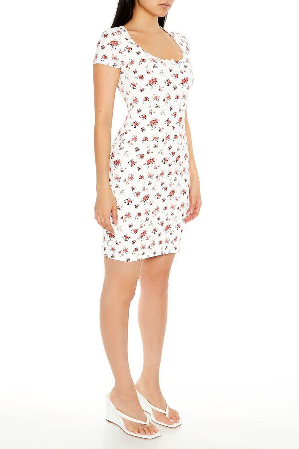 Ditsy Floral Bow Mini Dress | Forever 21 Product Image