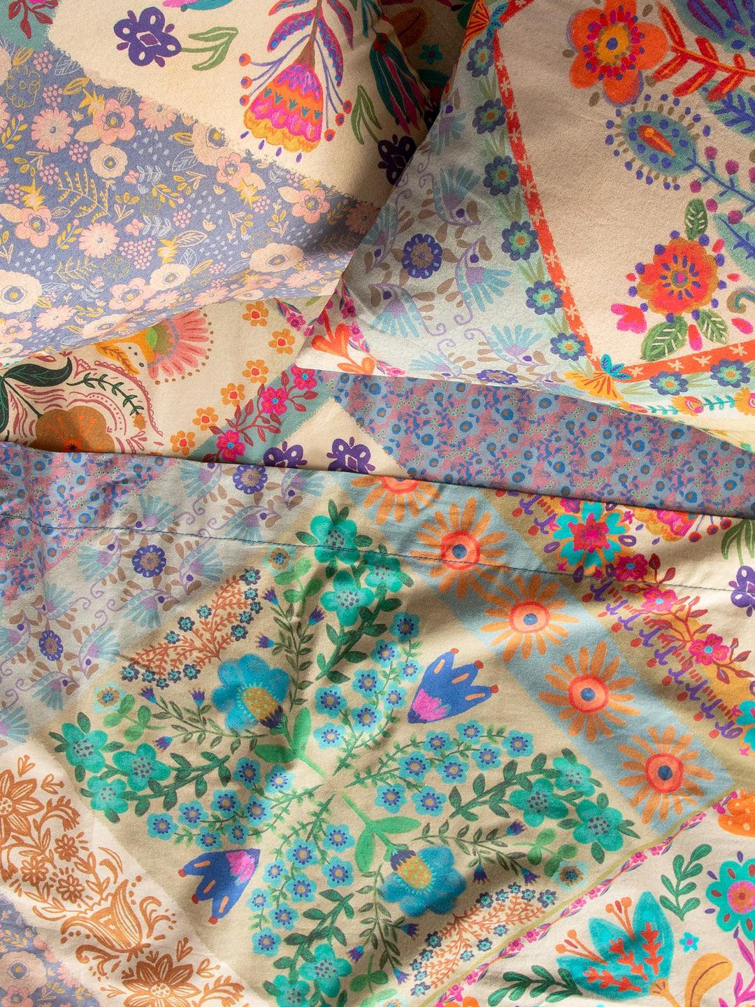 Sooo Soft Cotton Sheet Set - Pink Painted Garden Product Image