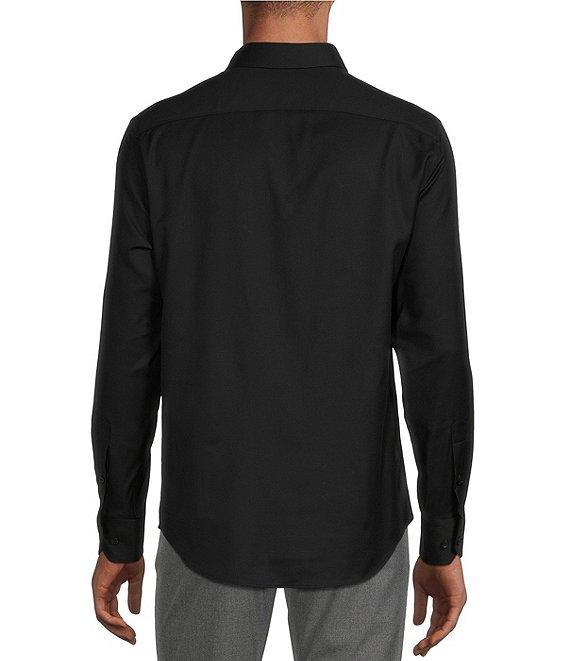 Murano Big & Tall Wardrobe Essentials Slim Fit Solid Stretch Twill Long Sleeve Woven Shirt Product Image