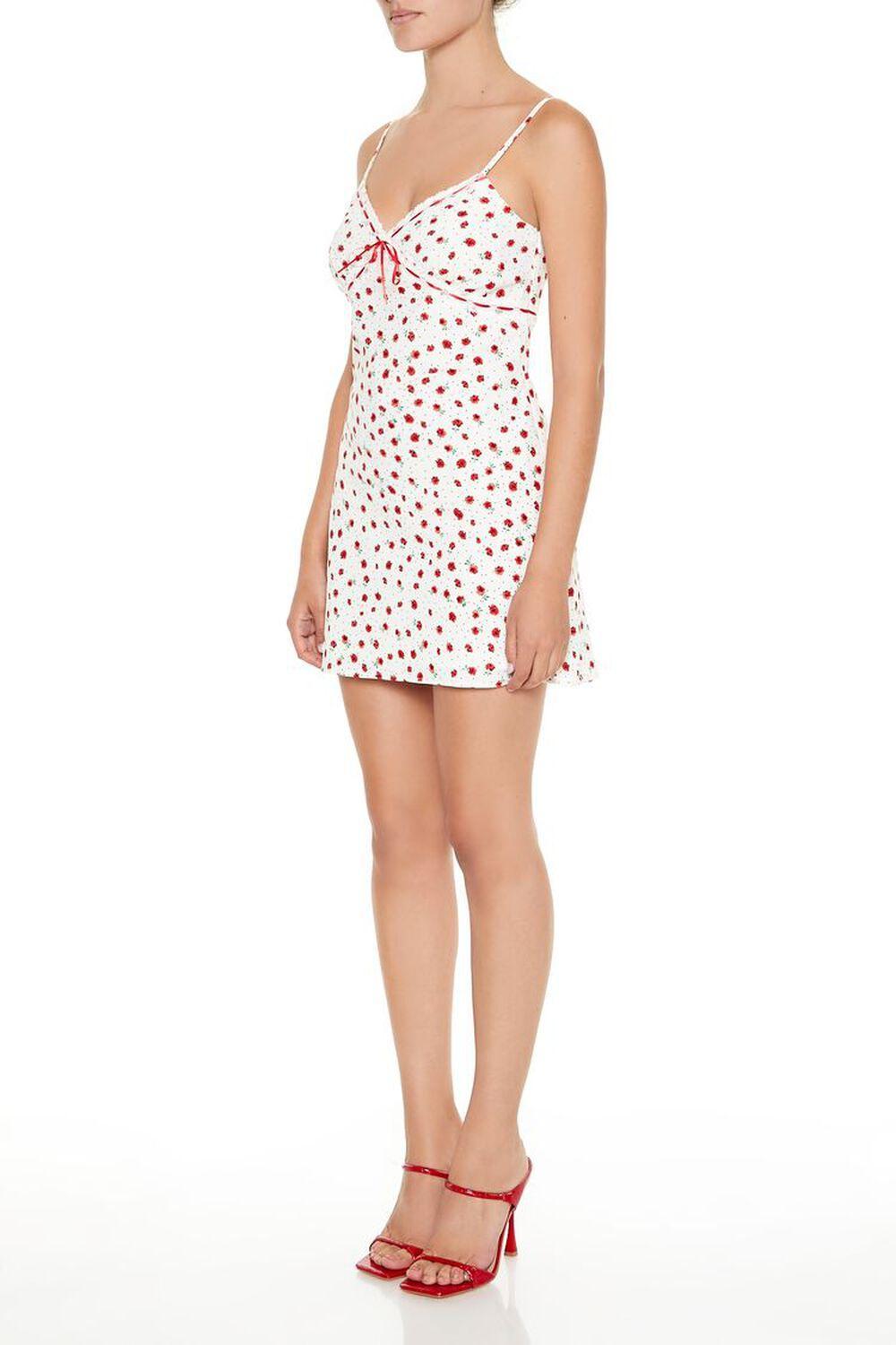 Ditsy Floral Bow Slip Mini Dress | Forever 21 Product Image