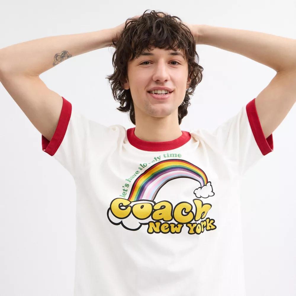 Rainbow Ringer T Shirt Product Image