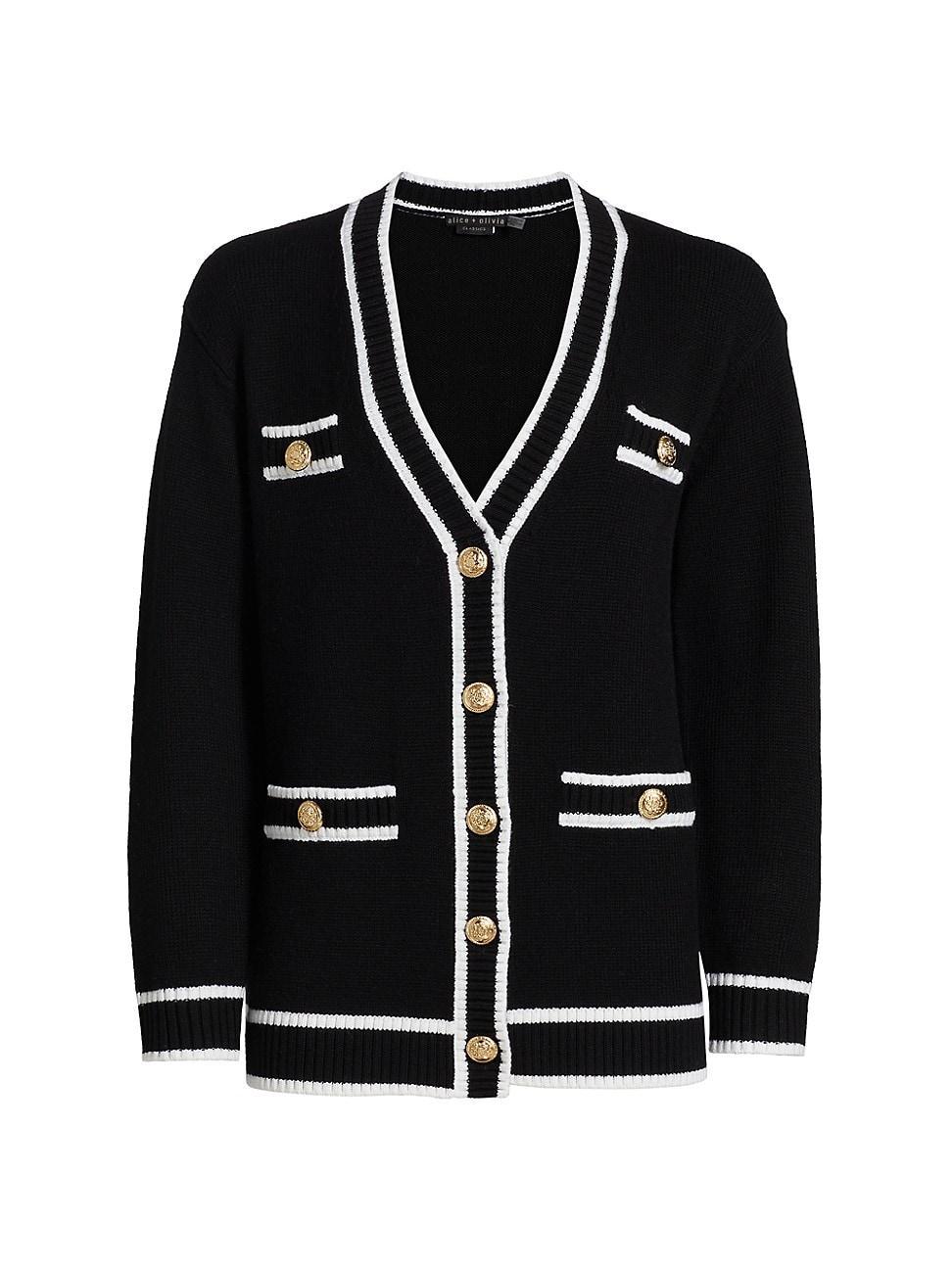 Womens Bradford Tipped Cardigan Product Image