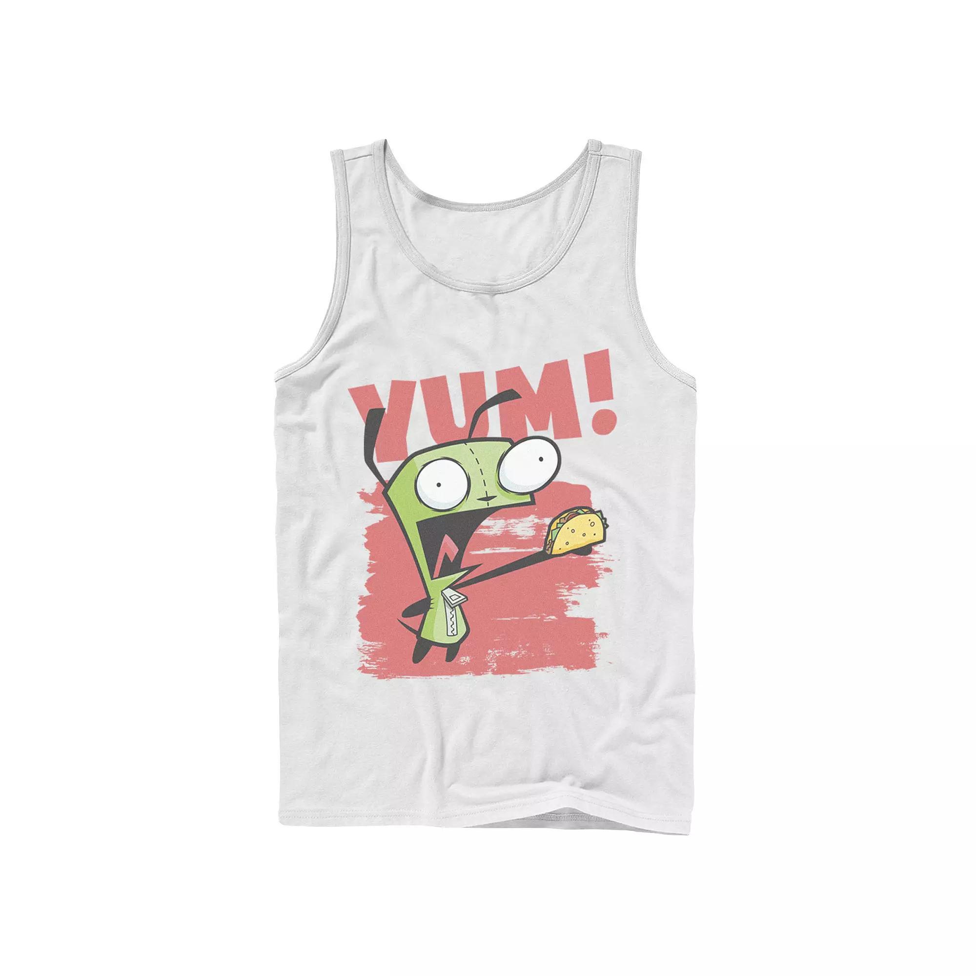 Men's Nickelodeon Invader Zim Gir Screaming Yum! Taco Portrait Graphic Graphic Tank Top, Size: Medium, Royal Product Image