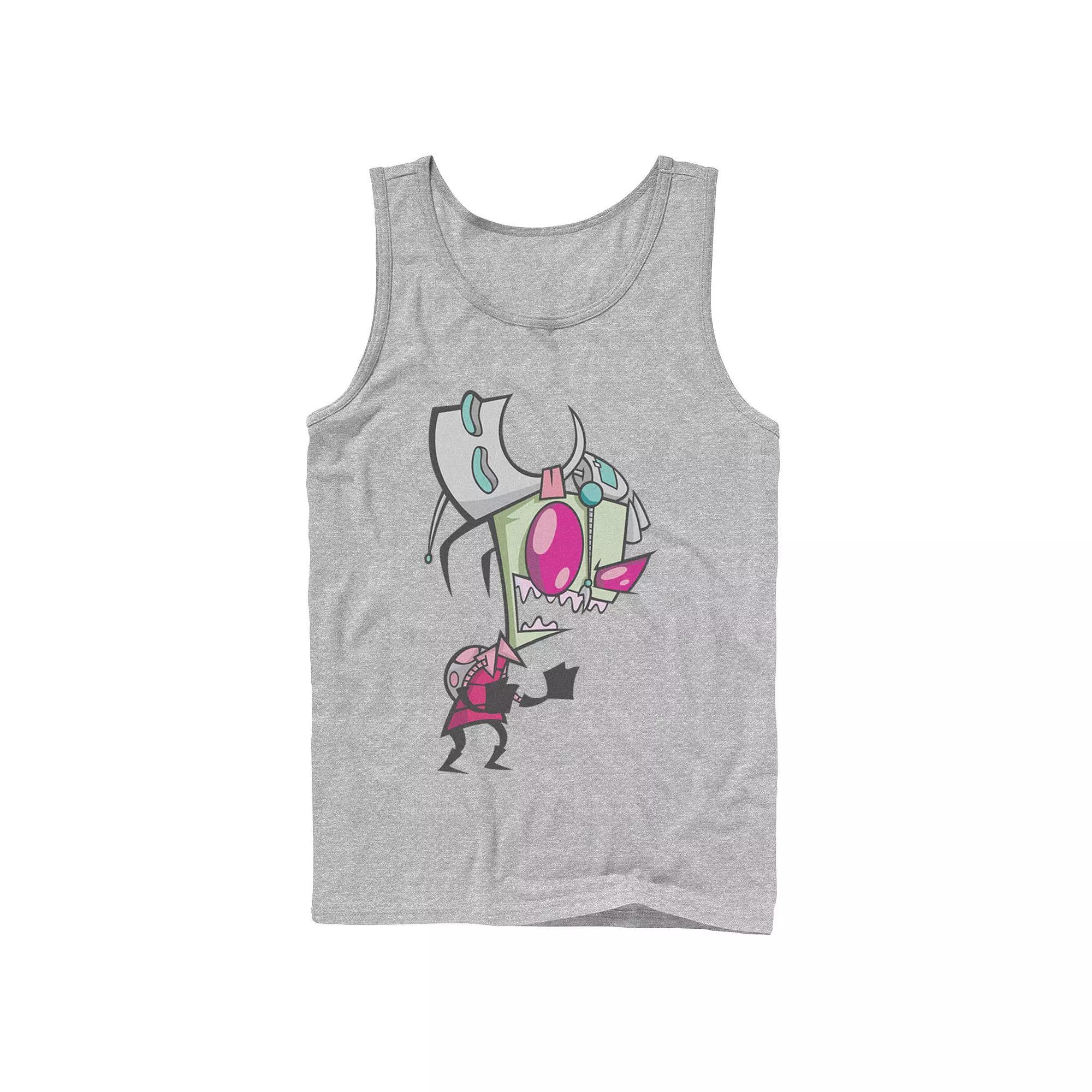 Men's Nickelodeon Invader Zim Menacing Laugh Tired Gir Portrait Graphic Graphic Tank Top,  Product Image