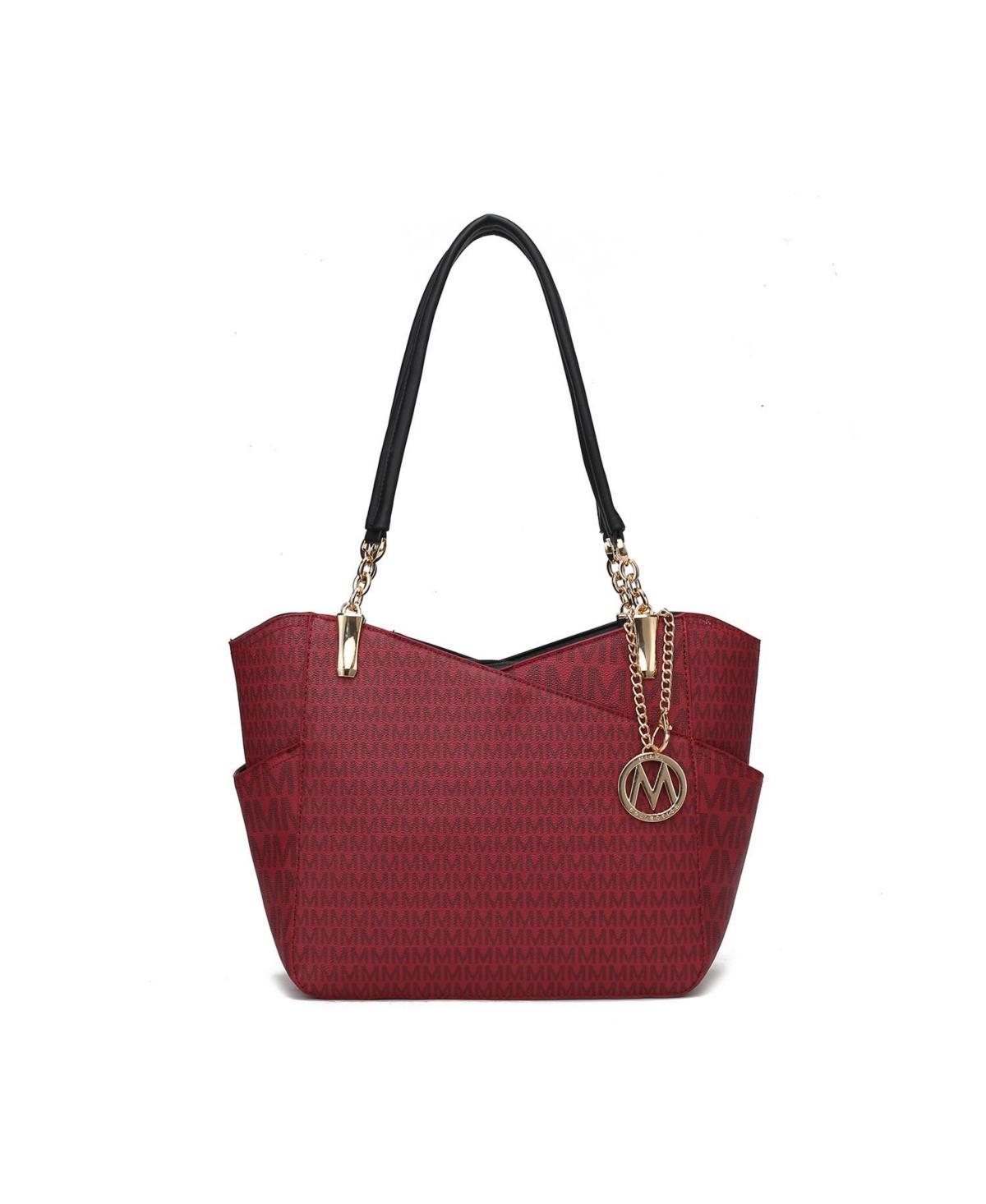 MKF Collection Jules Women Tote Handbag Large Capacity by Mia K. - Burgundy Product Image