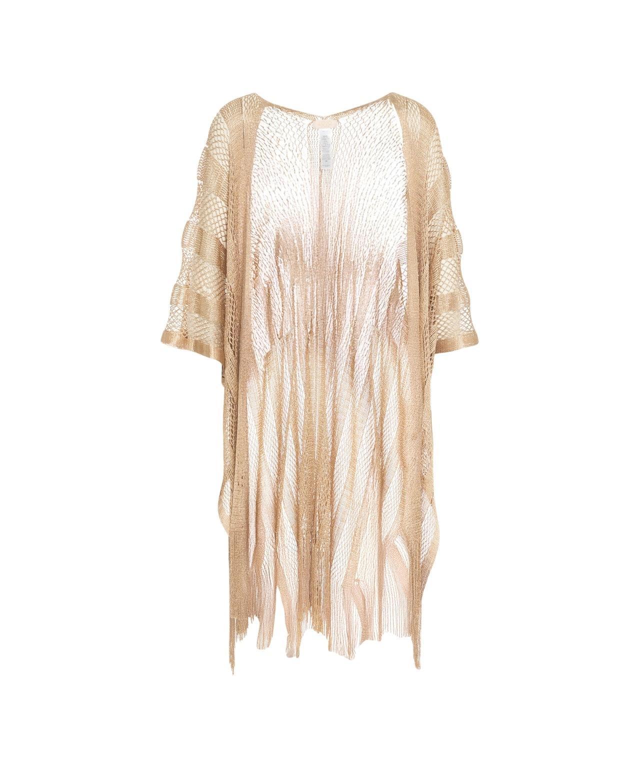 Poncho with fringes Product Image