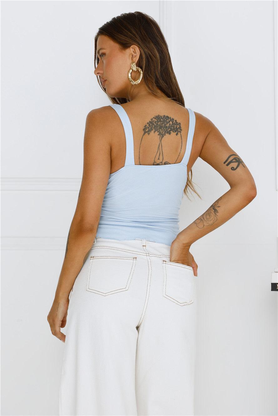 Sea Salt Air Top Blue Product Image