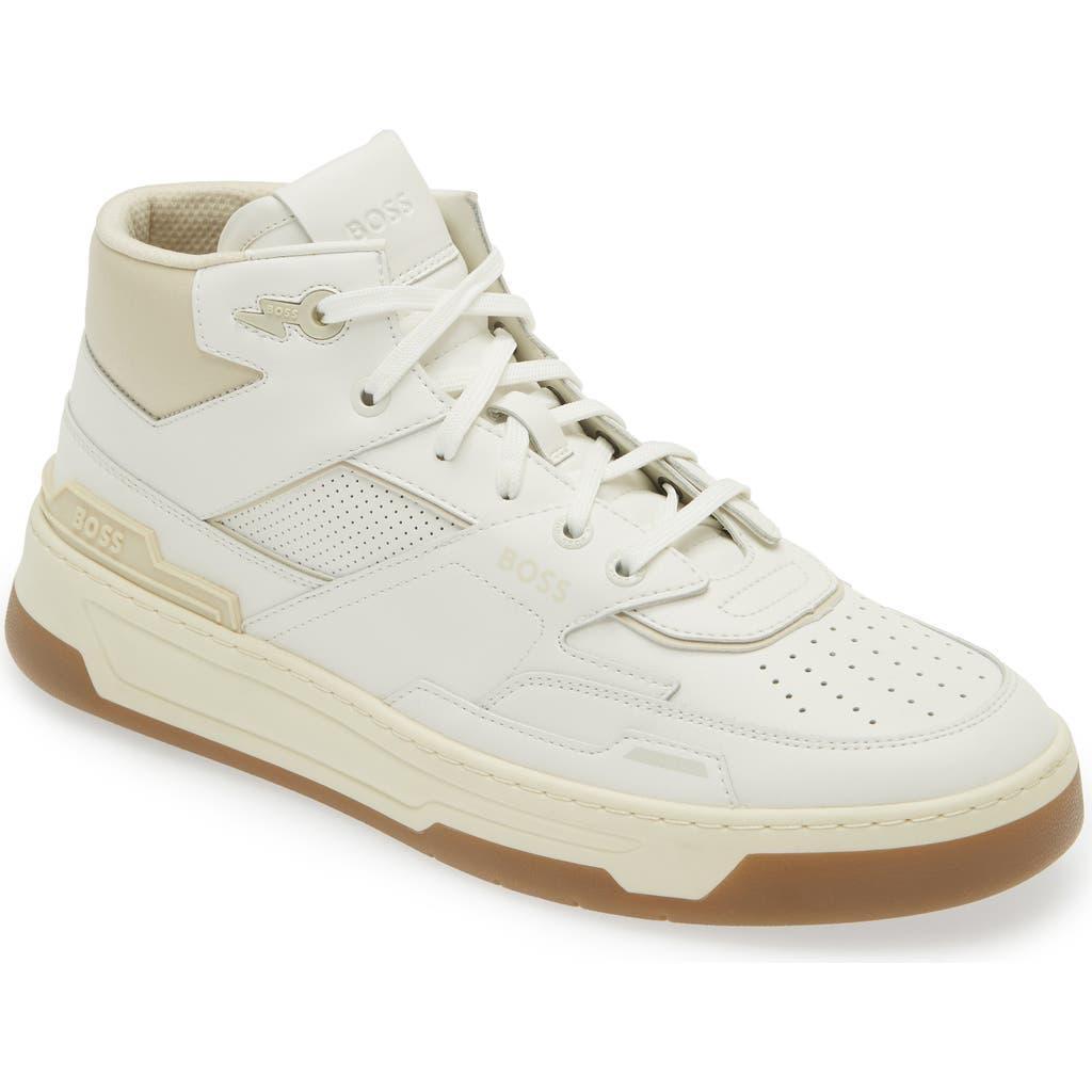 HUGO BOSS Boss Baltimore High Top Sneaker In Open White Product Image