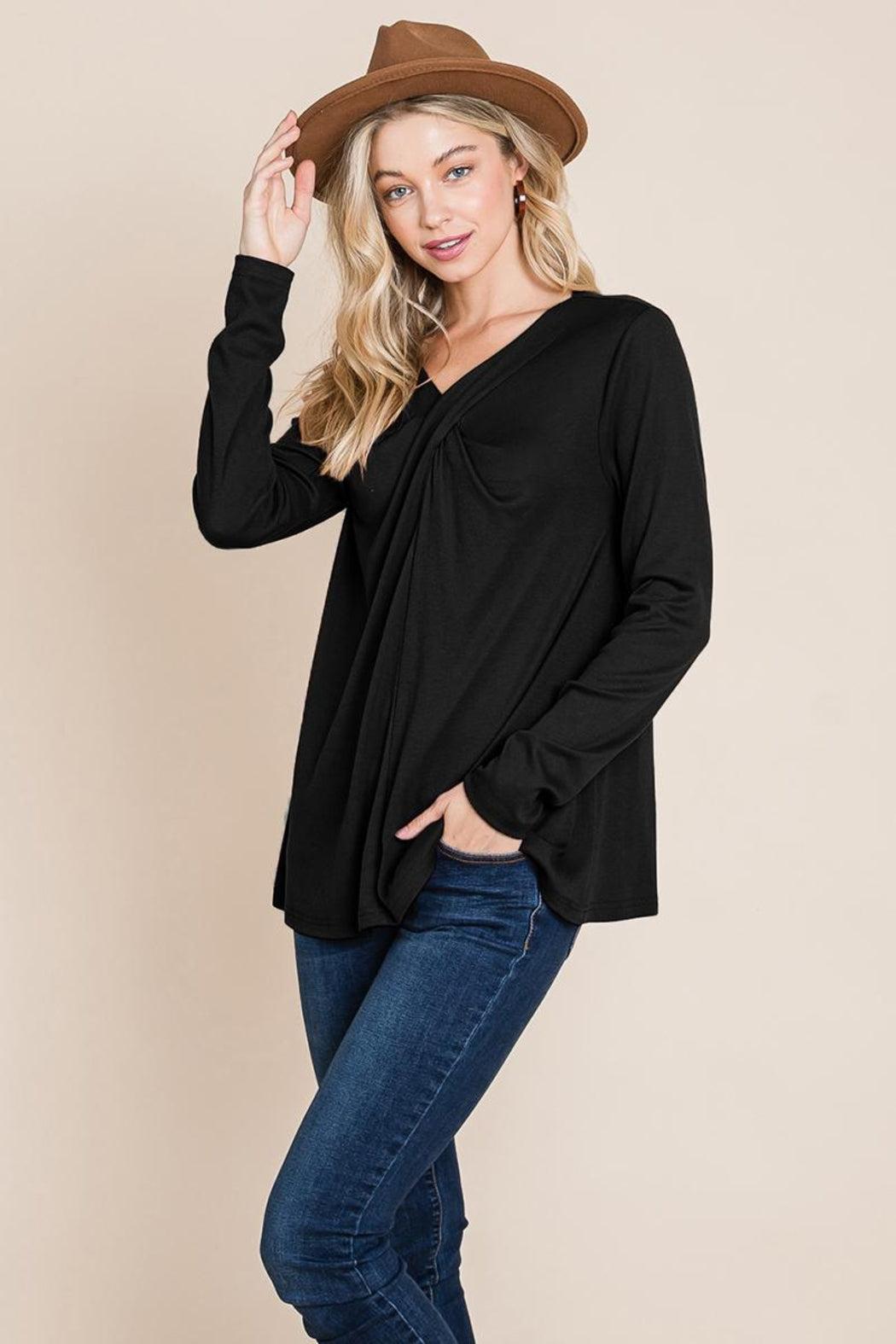 Fold Knotted Twist Sweatshirts Product Image