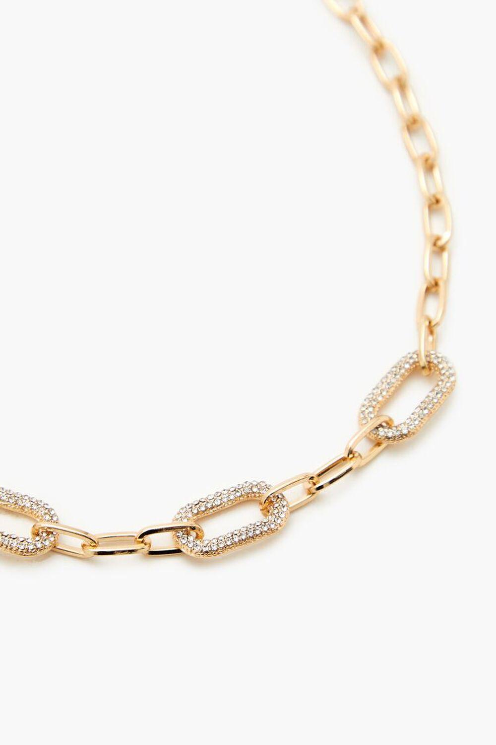 Rhinestone Anchor Chain Necklace | Forever 21 Product Image