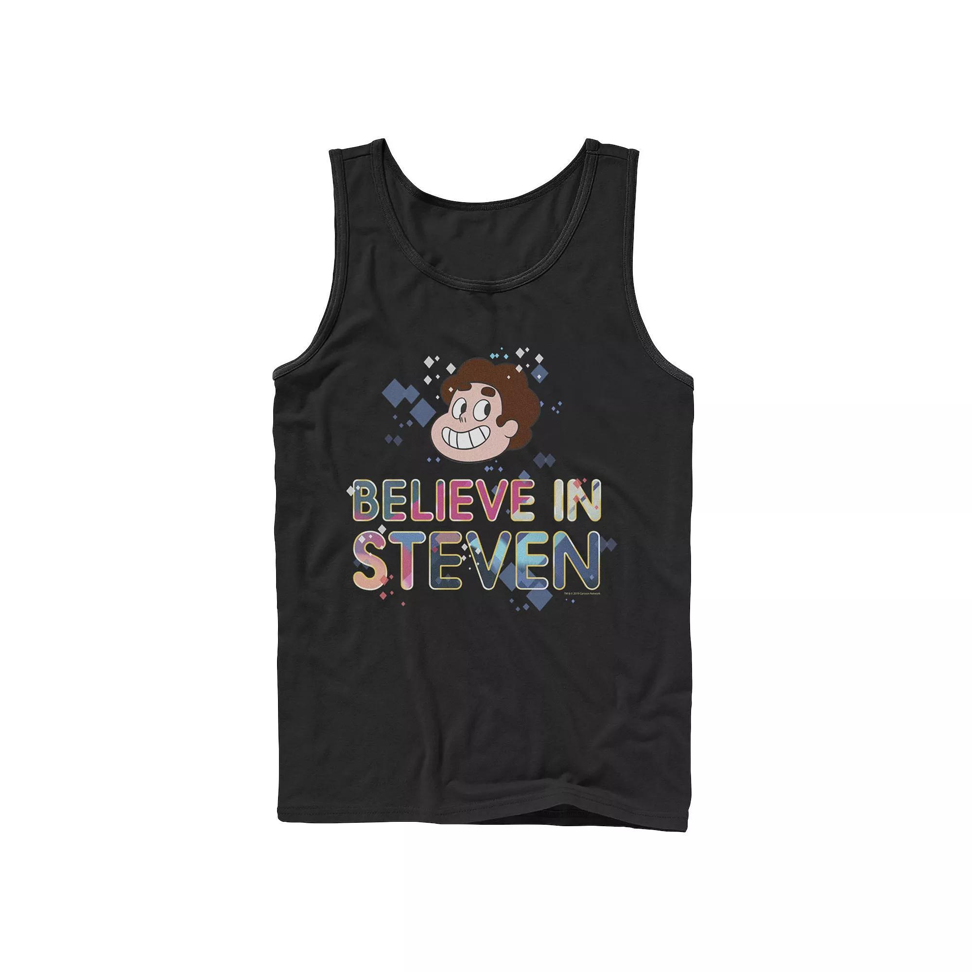 Mens Cartoon Network Steven Universe Believe In Gems Tank Top, Mens Product Image