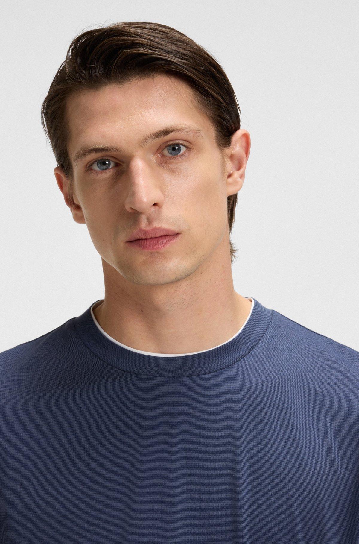 Regular-fit T-shirt in mercerized cotton Product Image