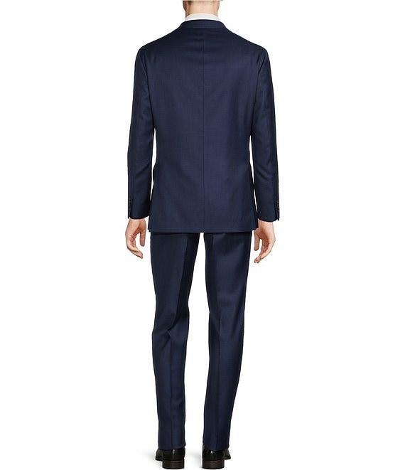 Cremieux Modern Fit Flat Front Sharkskin Pattern 2-Piece Suit Product Image