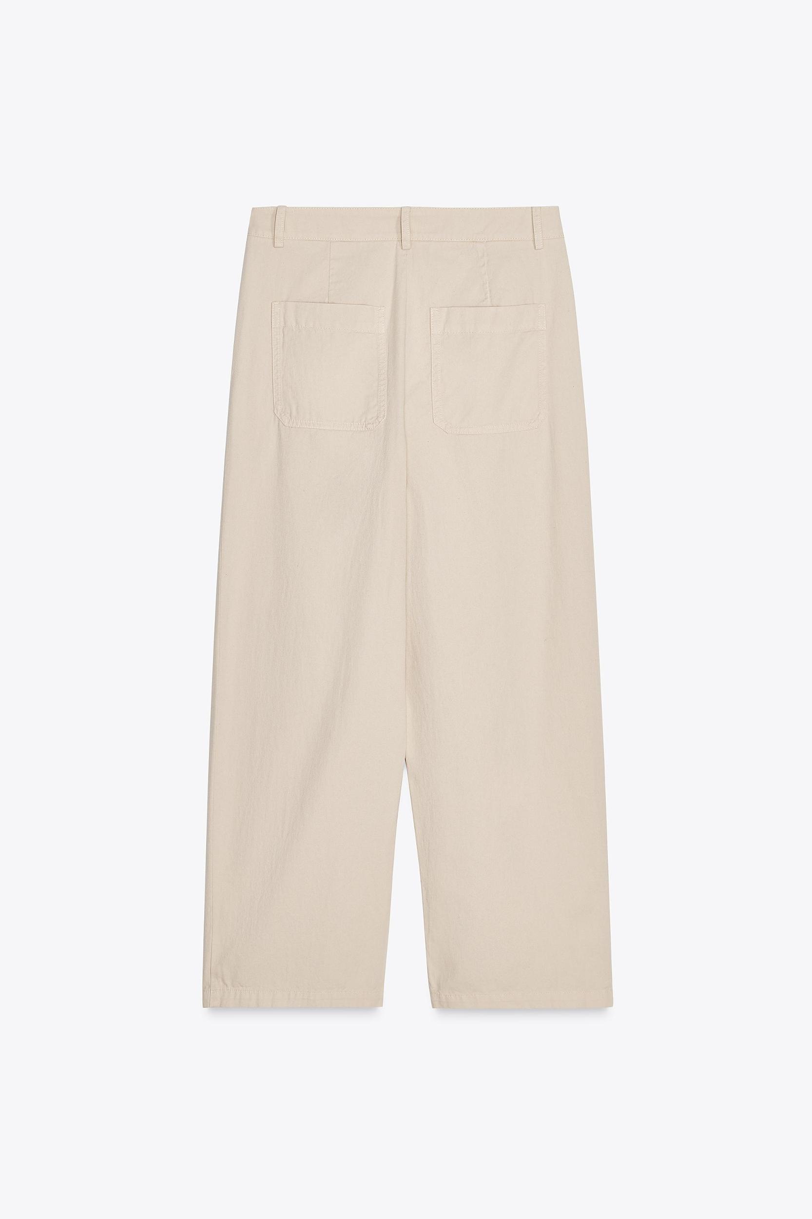PLEATED CHINO PANTS Product Image