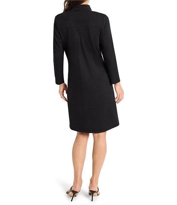 NIC + ZOE Ruffled Up V-Neck Long Sleeve Dress Product Image