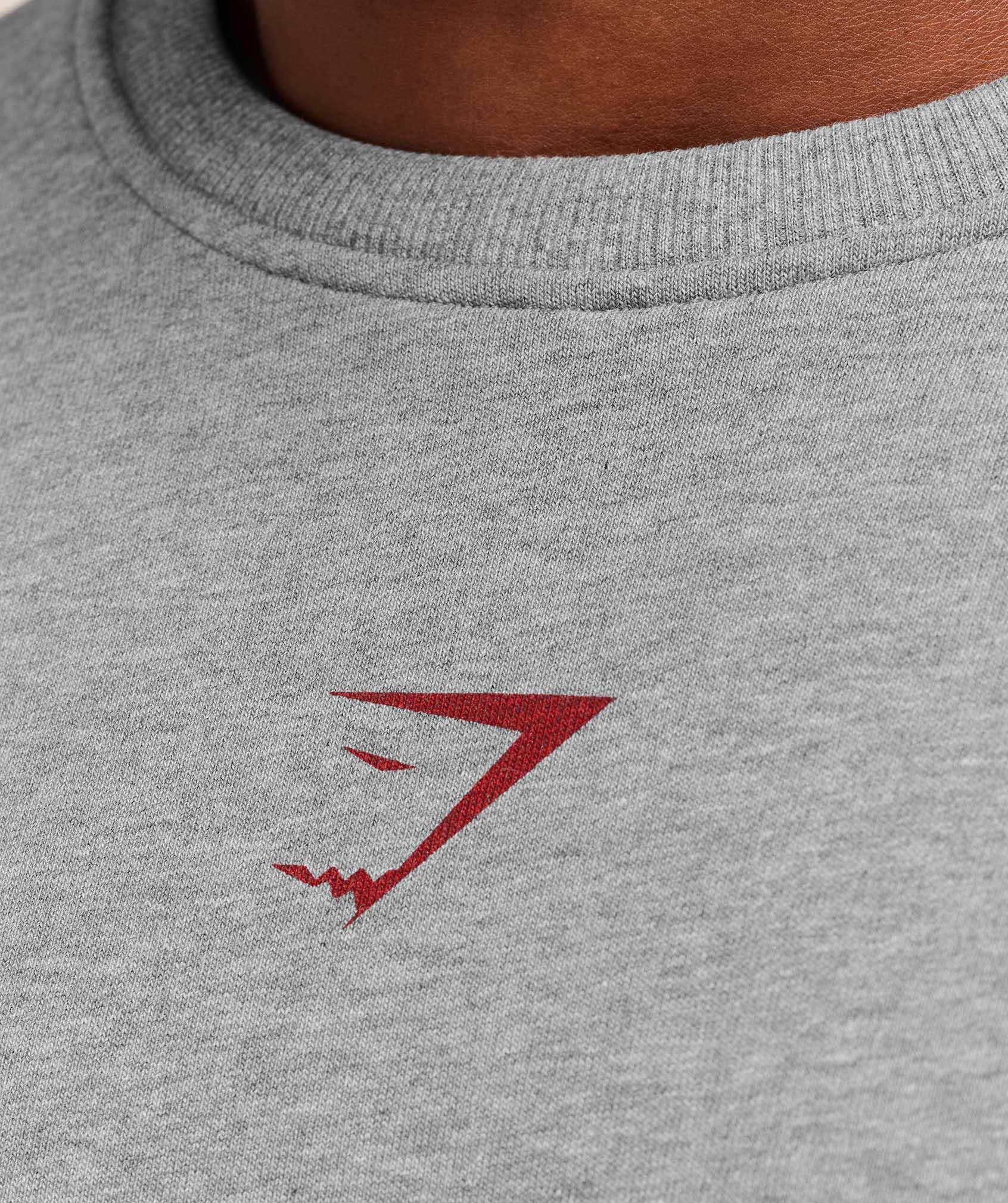 Gymshark Power Crew - Charcoal Core Marl Male Product Image