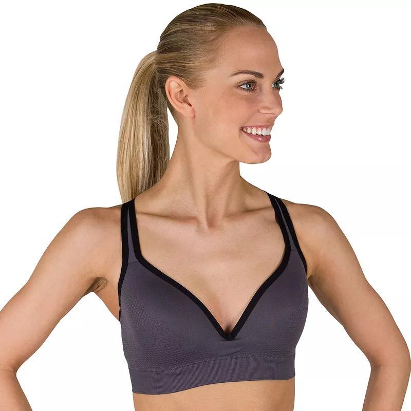 Jockey Sport® Bras: Seamless Molded Medium-Impact Sports Bra 8126, Women's, Size: XL, Pure White Product Image